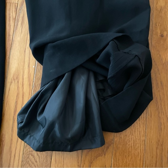 Anne Klein New York Women’s Wide Leg Black Trousers High Waist Size 10 - Picture 12 of 14